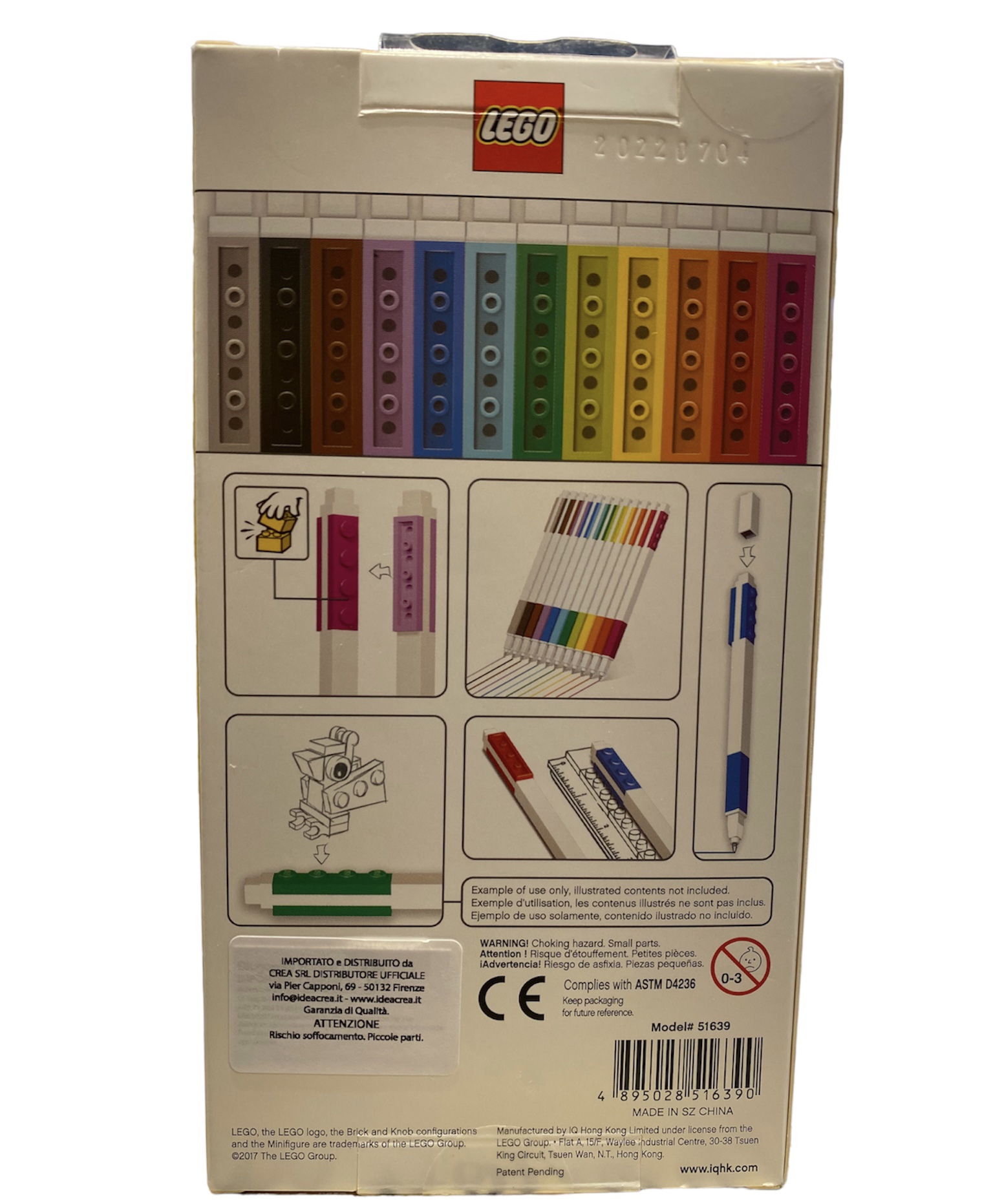 Set 12 penne gel LEGO - Oggettivamente