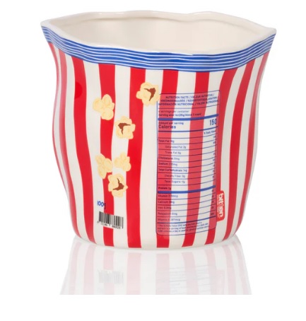 Porta Pop Corn in ceramica - immagine 3