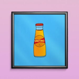 Poster con cornice CRETINO